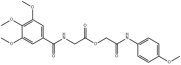 2-(4-methoxyanilino)-2-oxoethyl [(3,4,5-trimethoxybenzoyl)amino]acetate Structure