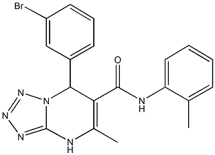 667903-91-5 7-(3-bromophenyl)-5-methyl-N-(2-methylphenyl)-4,7-dihydrotetraazolo[1,5-a]pyrimidine-6-carboxamide