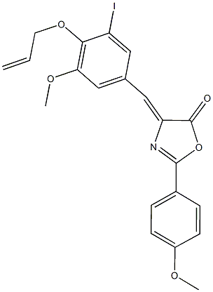 4-[4-(allyloxy)-3-iodo-5-methoxybenzylidene]-2-(4-methoxyphenyl)-1,3-oxazol-5(4H)-one|