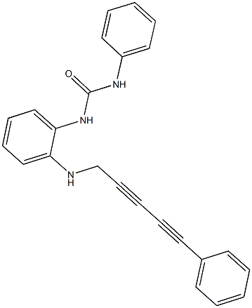 N-phenyl-N'-{2-[(5-phenyl-2,4-pentadiynyl)amino]phenyl}urea Structure