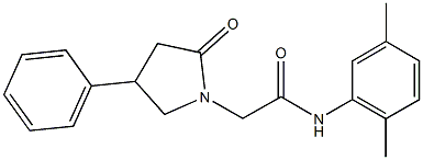 667907-57-5 N-(2,5-dimethylphenyl)-2-(2-oxo-4-phenyl-1-pyrrolidinyl)acetamide