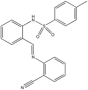 N-(2-{[(2-cyanophenyl)imino]methyl}phenyl)-4-methylbenzenesulfonamide Structure