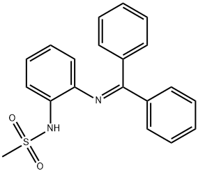 N-{2-[(diphenylmethylene)amino]phenyl}methanesulfonamide Struktur