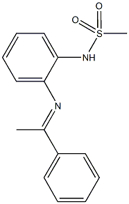 N-{2-[(1-phenylethylidene)amino]phenyl}methanesulfonamide Structure