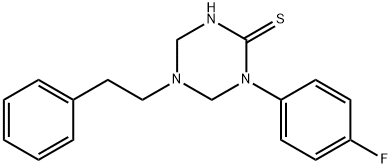 667908-54-5 1-(4-fluorophenyl)-5-(2-phenylethyl)-1,3,5-triazinane-2-thione