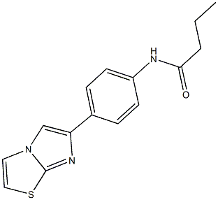 N-(4-imidazo[2,1-b][1,3]thiazol-6-ylphenyl)butanamide Structure