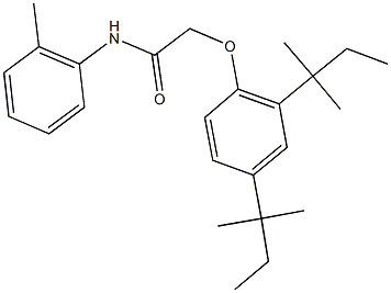 2-(2,4-ditert-pentylphenoxy)-N-(2-methylphenyl)acetamide Struktur