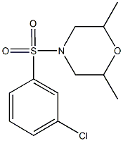 667912-24-5 4-[(3-chlorophenyl)sulfonyl]-2,6-dimethylmorpholine