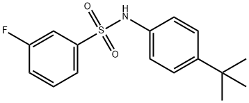 667912-56-3 N-(4-tert-butylphenyl)-3-fluorobenzenesulfonamide