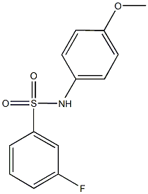 3-fluoro-N-(4-methoxyphenyl)benzenesulfonamide,667912-57-4,结构式