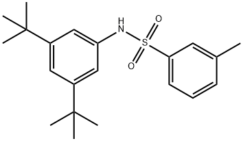 N-(3,5-ditert-butylphenyl)-3-methylbenzenesulfonamide 结构式