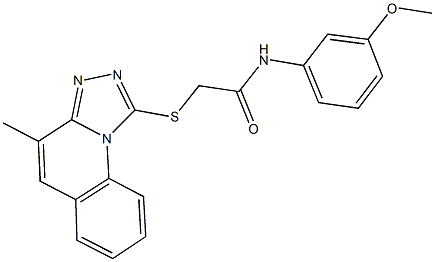 667912-84-7 N-(3-methoxyphenyl)-2-[(4-methyl[1,2,4]triazolo[4,3-a]quinolin-1-yl)sulfanyl]acetamide