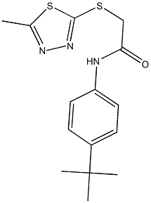 N-(4-tert-butylphenyl)-2-[(5-methyl-1,3,4-thiadiazol-2-yl)sulfanyl]acetamide Structure