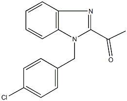 1-[1-(4-chlorobenzyl)-1H-benzimidazol-2-yl]ethanone 结构式