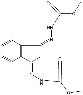 667914-35-4 methyl 2-{3-[(methoxycarbonyl)hydrazono]-2,3-dihydro-1H-inden-1-ylidene}hydrazinecarboxylate