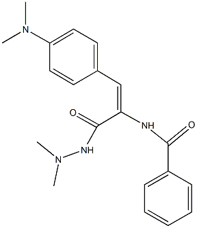 N-{2-[4-(dimethylamino)phenyl]-1-[(2,2-dimethylhydrazino)carbonyl]vinyl}benzamide,667914-36-5,结构式