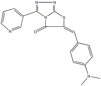667914-39-8 6-[4-(dimethylamino)benzylidene]-3-(3-pyridinyl)[1,3]thiazolo[2,3-c][1,2,4]triazol-5(6H)-one