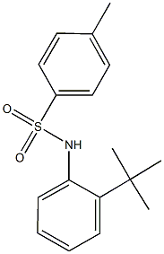 N-(2-tert-butylphenyl)-4-methylbenzenesulfonamide Structure