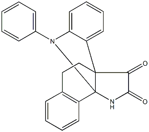 1~3a~,1~4~,1~5~,1~9b~-tetrahydro-2-aza-1~1~H-3(1,2)-benzena-1(3a,9b)-benzo[g]indolacyclopropaphane-1~2~,1~3~-dione Struktur