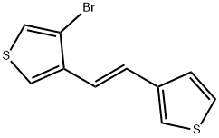 3-bromo-4-[2-(3-thienyl)vinyl]thiophene Structure