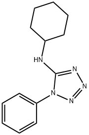 N-cyclohexyl-1-phenyl-1H-tetraazol-5-amine Structure