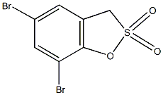 5,7-dibromo-3H-1,2-benzoxathiole 2,2-dioxide Struktur