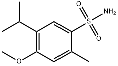 5-isopropyl-4-methoxy-2-methylbenzenesulfonamide Struktur