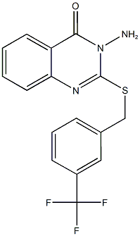 3-amino-2-{[3-(trifluoromethyl)benzyl]sulfanyl}-4(3H)-quinazolinone Structure