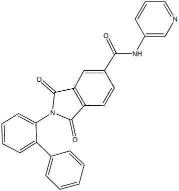 2-[1,1'-biphenyl]-2-yl-1,3-dioxo-N-(3-pyridinyl)-5-isoindolinecarboxamide,669704-02-3,结构式