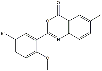 669704-17-0 2-(5-bromo-2-methoxyphenyl)-6-methyl-4H-3,1-benzoxazin-4-one