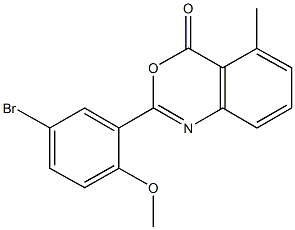 2-(5-bromo-2-methoxyphenyl)-5-methyl-4H-3,1-benzoxazin-4-one|