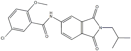 5-chloro-N-(2-isobutyl-1,3-dioxo-2,3-dihydro-1H-isoindol-5-yl)-2-methoxybenzamide|