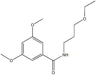 N-(3-ethoxypropyl)-3,5-dimethoxybenzamide 结构式
