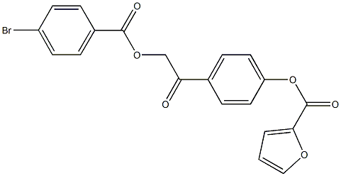 4-{2-[(4-bromobenzoyl)oxy]acetyl}phenyl 2-furoate,669739-16-6,结构式