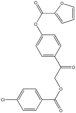 4-{2-[(4-chlorobenzoyl)oxy]acetyl}phenyl 2-furoate|