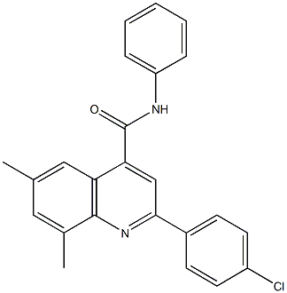 2-(4-chlorophenyl)-6,8-dimethyl-N-phenyl-4-quinolinecarboxamide|