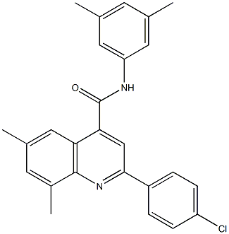 669750-92-9 2-(4-chlorophenyl)-N-(3,5-dimethylphenyl)-6,8-dimethyl-4-quinolinecarboxamide