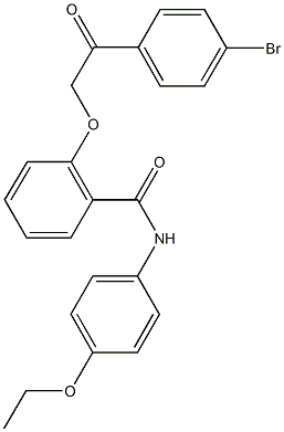 2-[2-(4-bromophenyl)-2-oxoethoxy]-N-(4-ethoxyphenyl)benzamide Structure