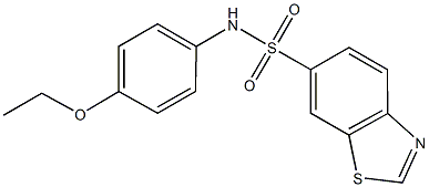 N-(4-ethoxyphenyl)-1,3-benzothiazole-6-sulfonamide Structure