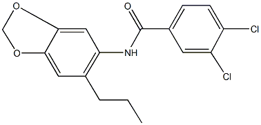 670230-28-1 3,4-dichloro-N-(6-propyl-1,3-benzodioxol-5-yl)benzamide