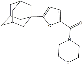 4-[5-(1-adamantyl)-2-furoyl]morpholine Struktur