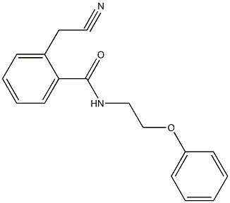 2-(cyanomethyl)-N-(2-phenoxyethyl)benzamide,670230-71-4,结构式