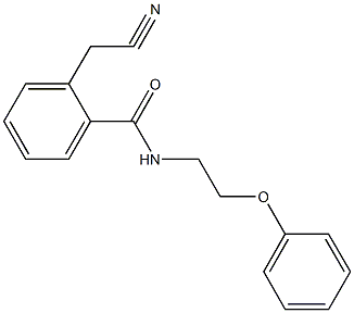 2-(cyanomethyl)-N-(2-phenoxyethyl)benzamide 结构式