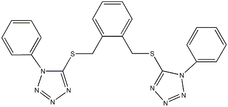 670235-29-7 1-phenyl-5-[(2-{[(1-phenyl-1H-tetraazol-5-yl)sulfanyl]methyl}benzyl)sulfanyl]-1H-tetraazole