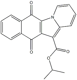 isopropyl 6,11-dioxo-6,11-dihydrobenzo[f]pyrido[1,2-a]indole-12-carboxylate 化学構造式