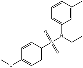 N-ethyl-4-methoxy-N-(3-methylphenyl)benzenesulfonamide Struktur