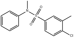 4-chloro-N,3-dimethyl-N-phenylbenzenesulfonamide Struktur