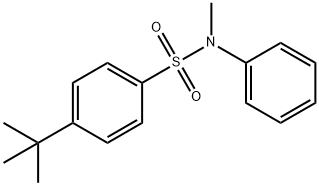 4-tert-butyl-N-methyl-N-phenylbenzenesulfonamide 化学構造式