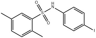N-(4-iodophenyl)-2,5-dimethylbenzenesulfonamide 结构式