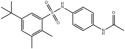 N-(4-{[(5-tert-butyl-2,3-dimethylphenyl)sulfonyl]amino}phenyl)acetamide Structure